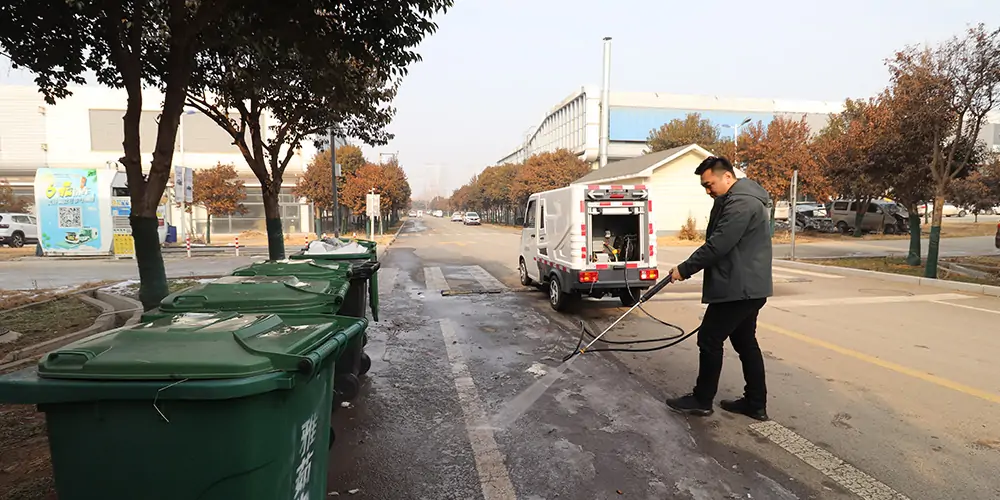 高压环卫冲洗车 四轮小型高压冲洗车 电动高压清洗冲洗车 高压路面冲洗清洗车