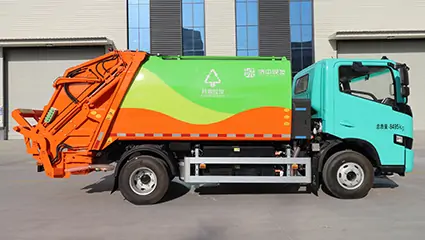 新能源压缩式垃圾车BY-YS8000工作模式